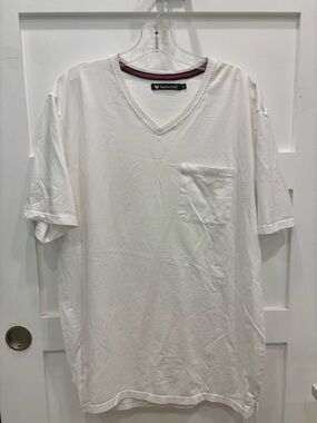 3 Buttercloth Men’s V-Neck Pocket Short Sleeve Tees in White, Black & Gray